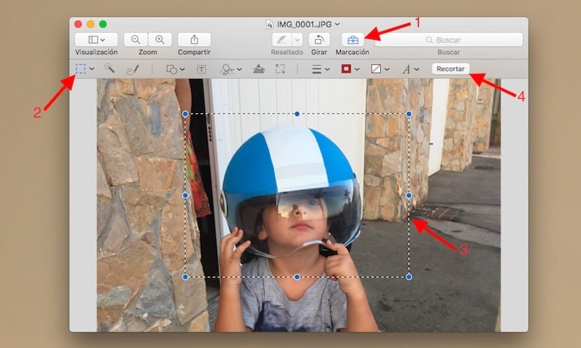 Recortar o enderezar las fotos en Fotos en el Mac
